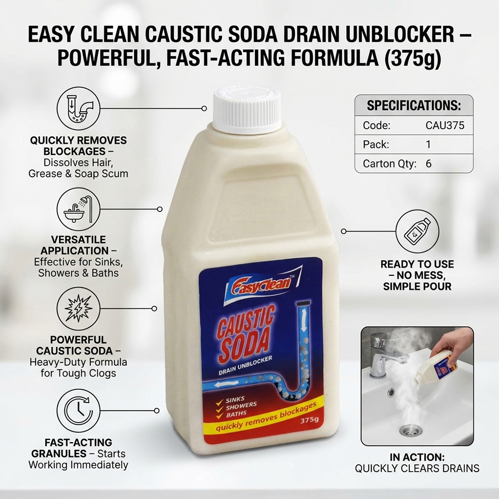 Easy Clean Caustic Soda 375Gm