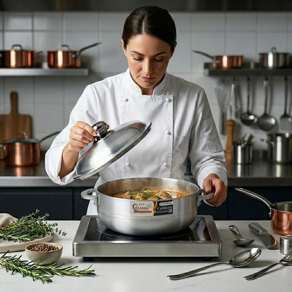Klassic Caldero Aluminium Casserole Pot 24cm Aluminium Cookware image