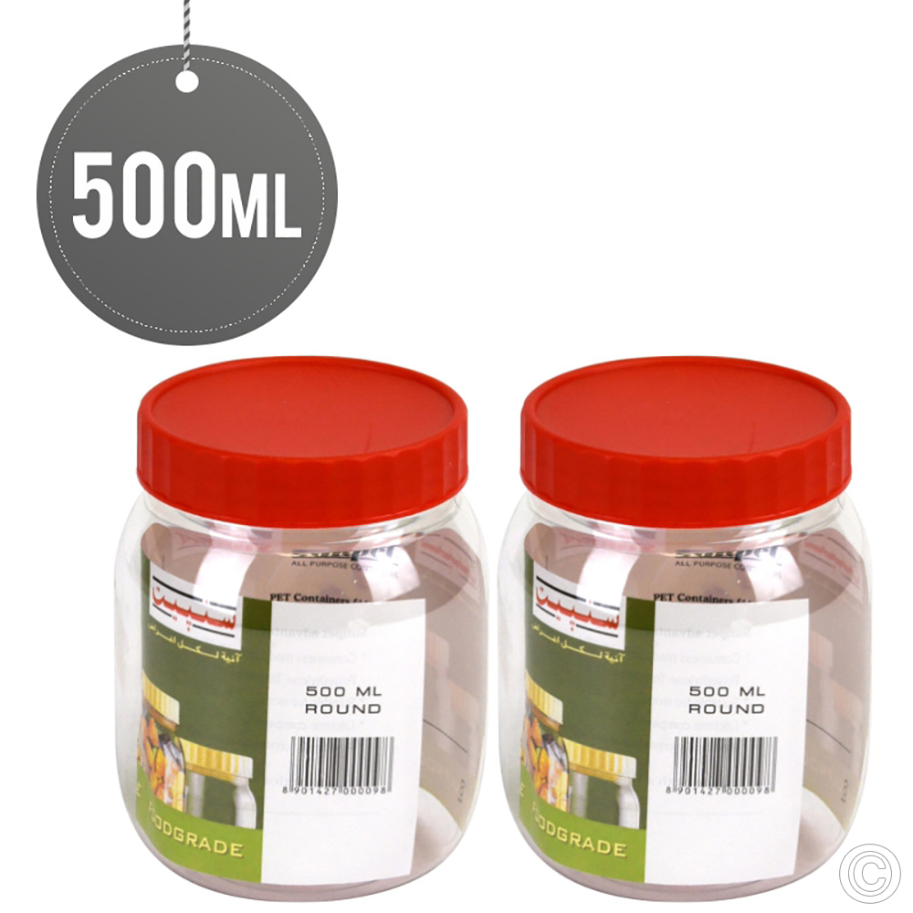Pet Jar 500 ML 2 Pack 