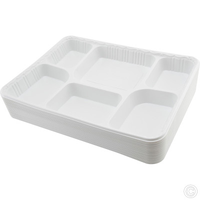 Reusable Plastic Tray 6CP 25 Pack