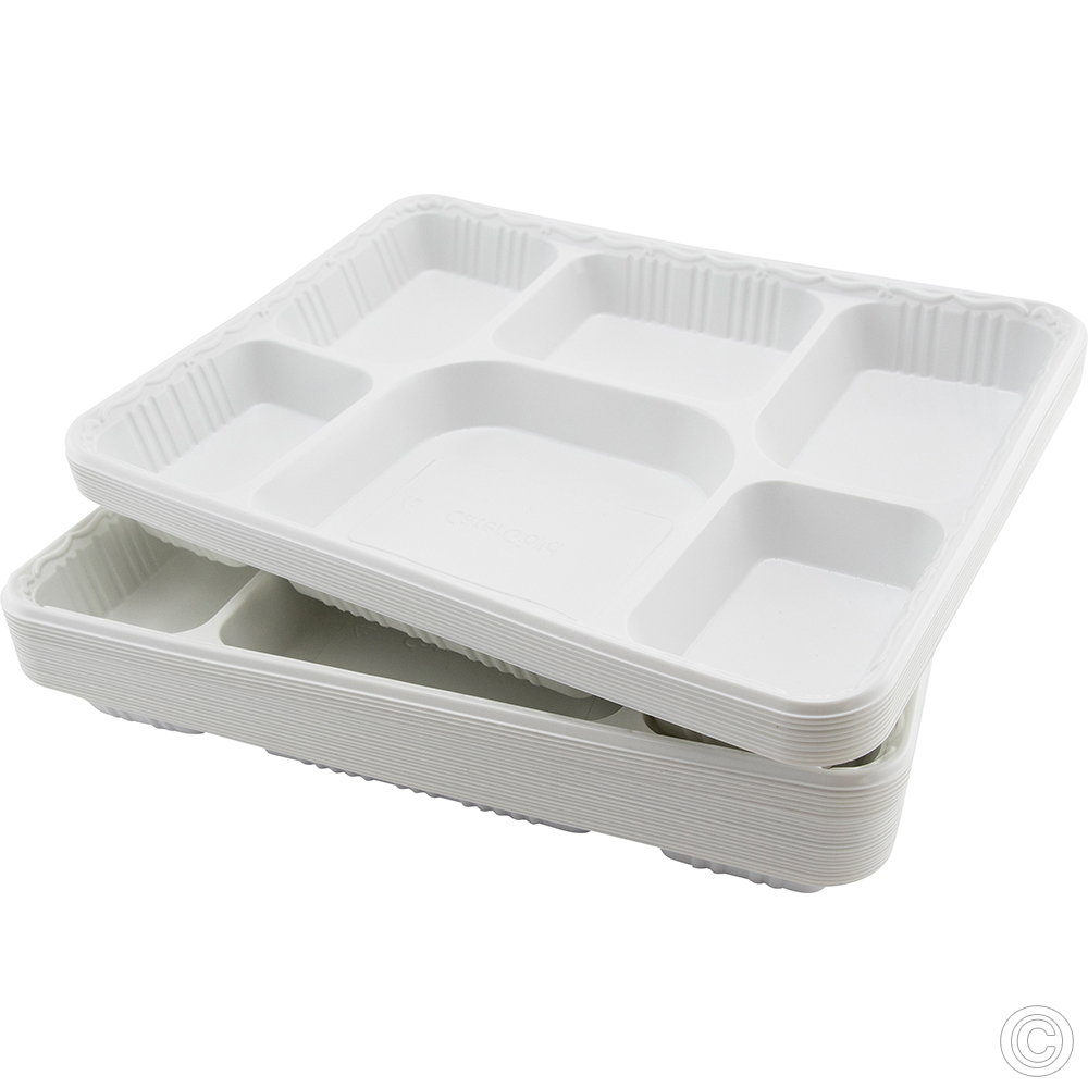 Reusable Plastic Tray 6CP 25 Pack