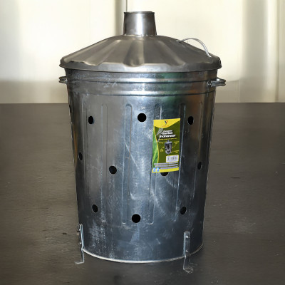 Galvanised Metal Incinerator Large 90L