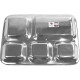 Stainless Steel 5 Compartment Tray 34 x 26 x 2.5cm image
