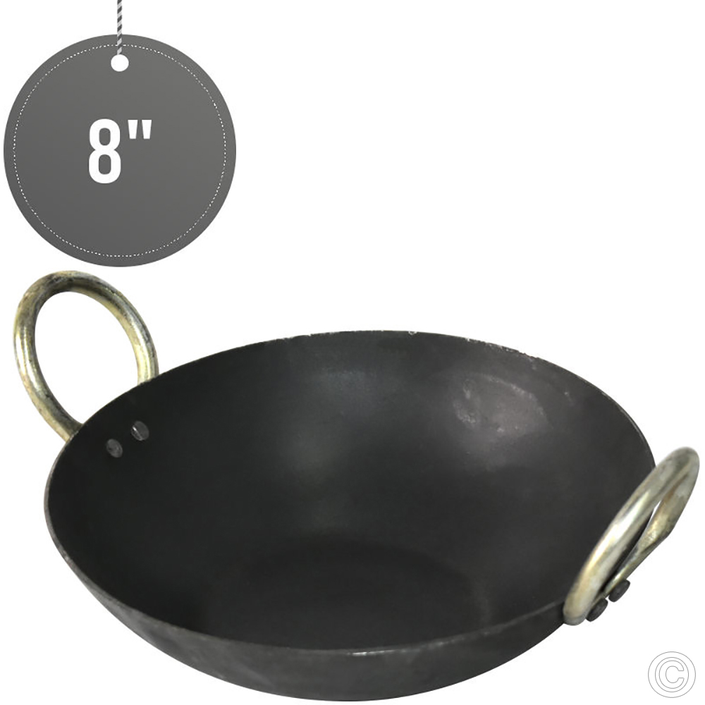 Black Iron Kadai (WOK) 8