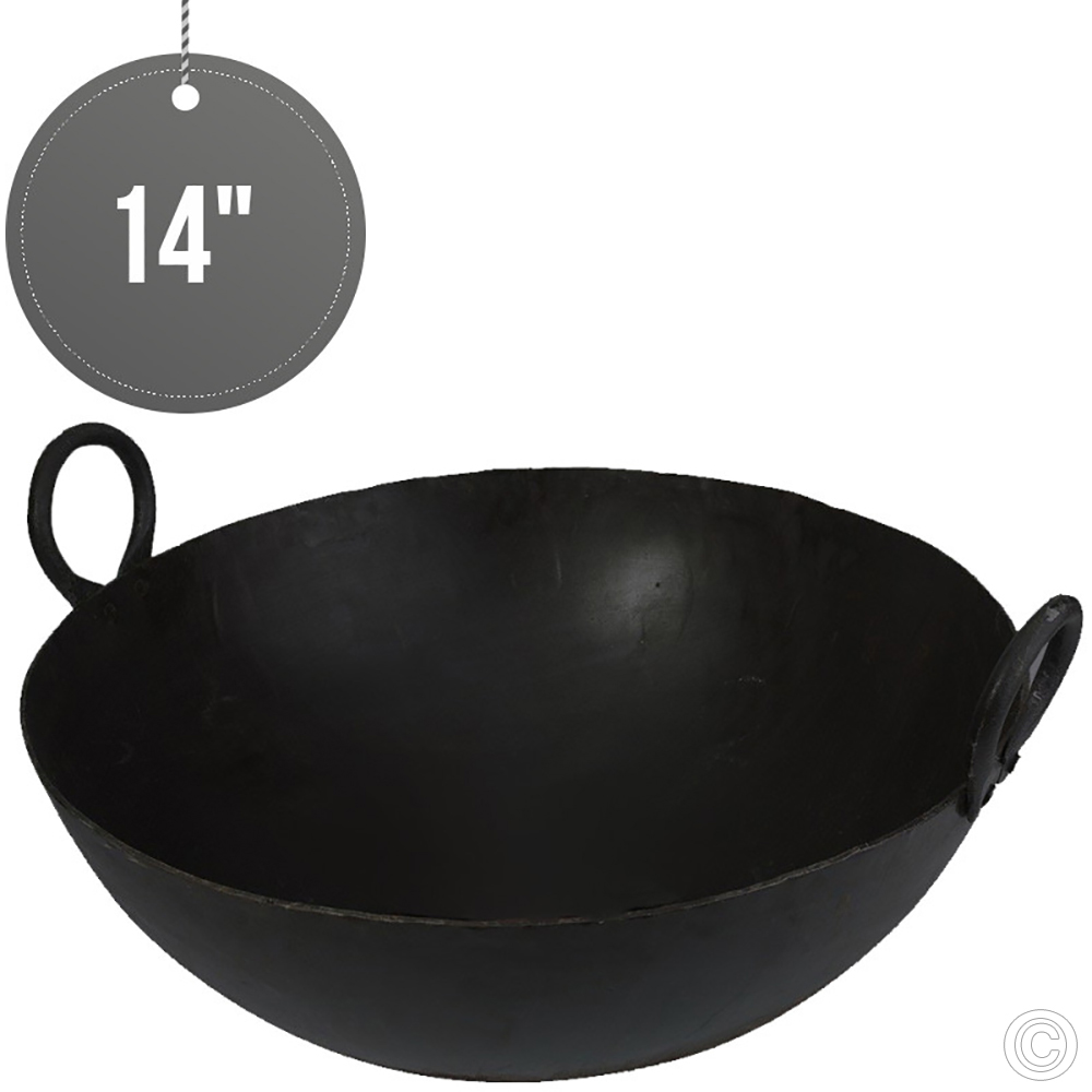 Black Iron Kadai (WOK) 14