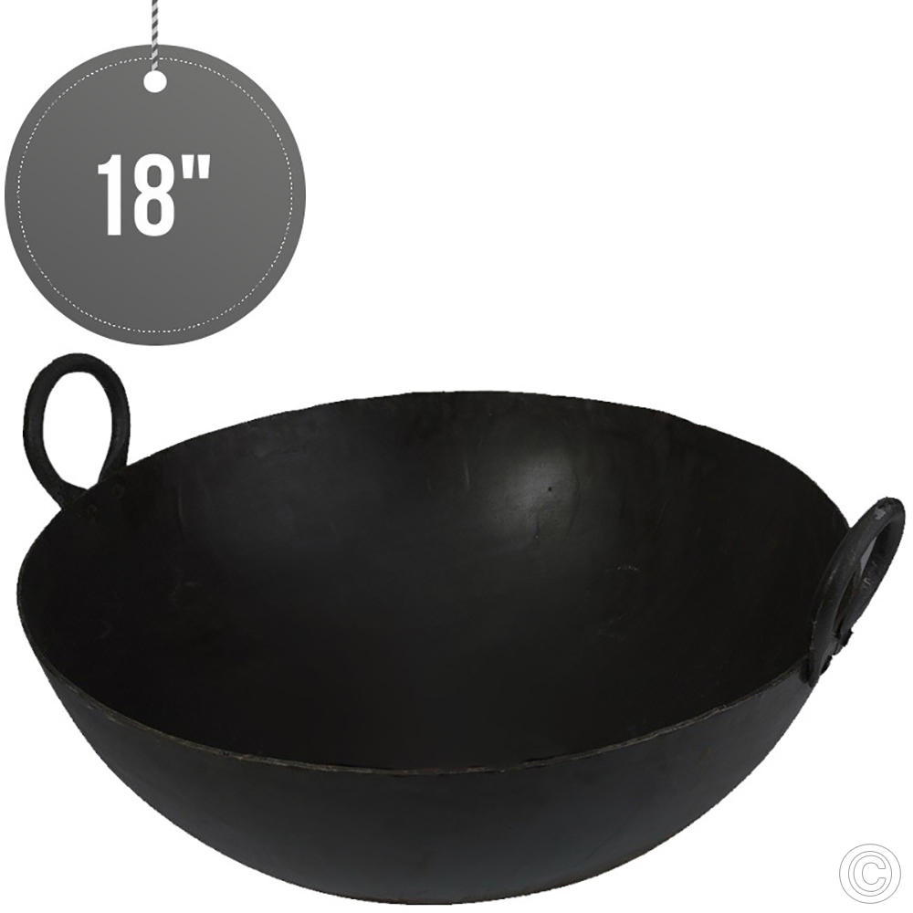 Black Iron Kadai (WOK) 18