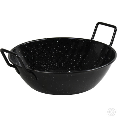 Non Stick Deep Enamel Wok 24cm