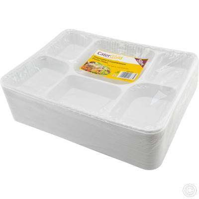 Reusable Plastic Tray 6CP 50 Pack