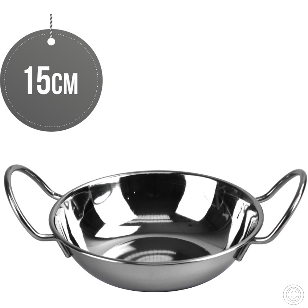 Stainless Steel Balti Dish 15 Cm