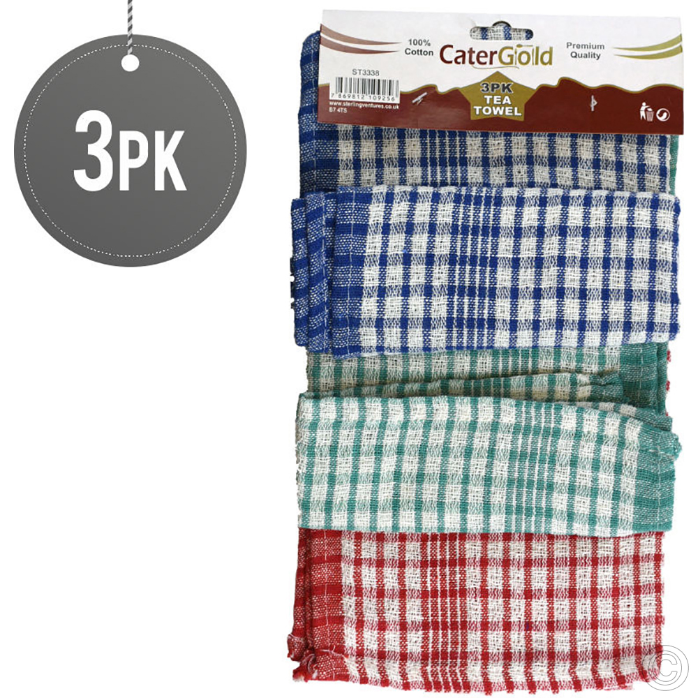Tea Towel 3 Pack 33 X 53cm
