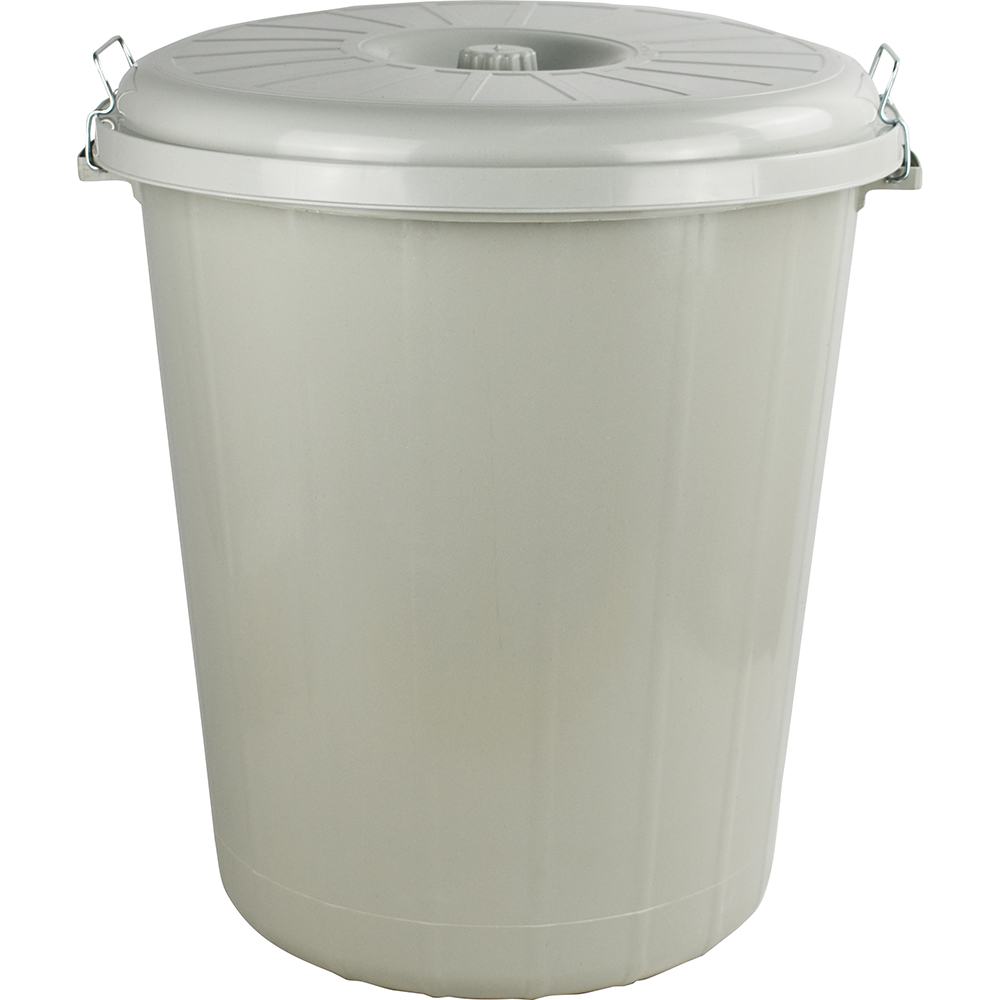 Lock Bin With Lid 90 L Grey