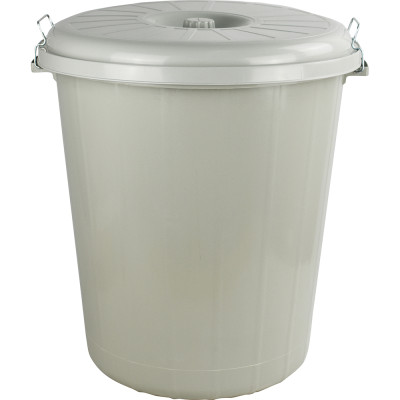 Lock Bin With Lid 90 L Grey