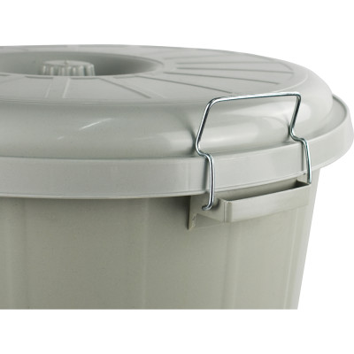 Lock Bin With Lid 90 L Grey