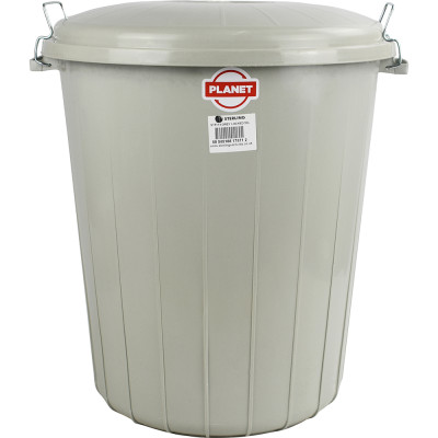 Lock Bin With Lid 50 L Grey