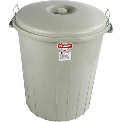Lock Bin With Lid 50 L Grey