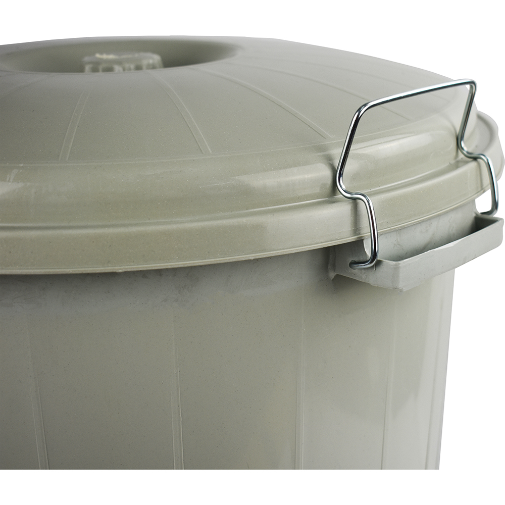Lock Bin With Lid 50 L Grey