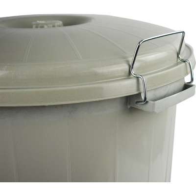 Lock Bin With Lid 50 L Grey