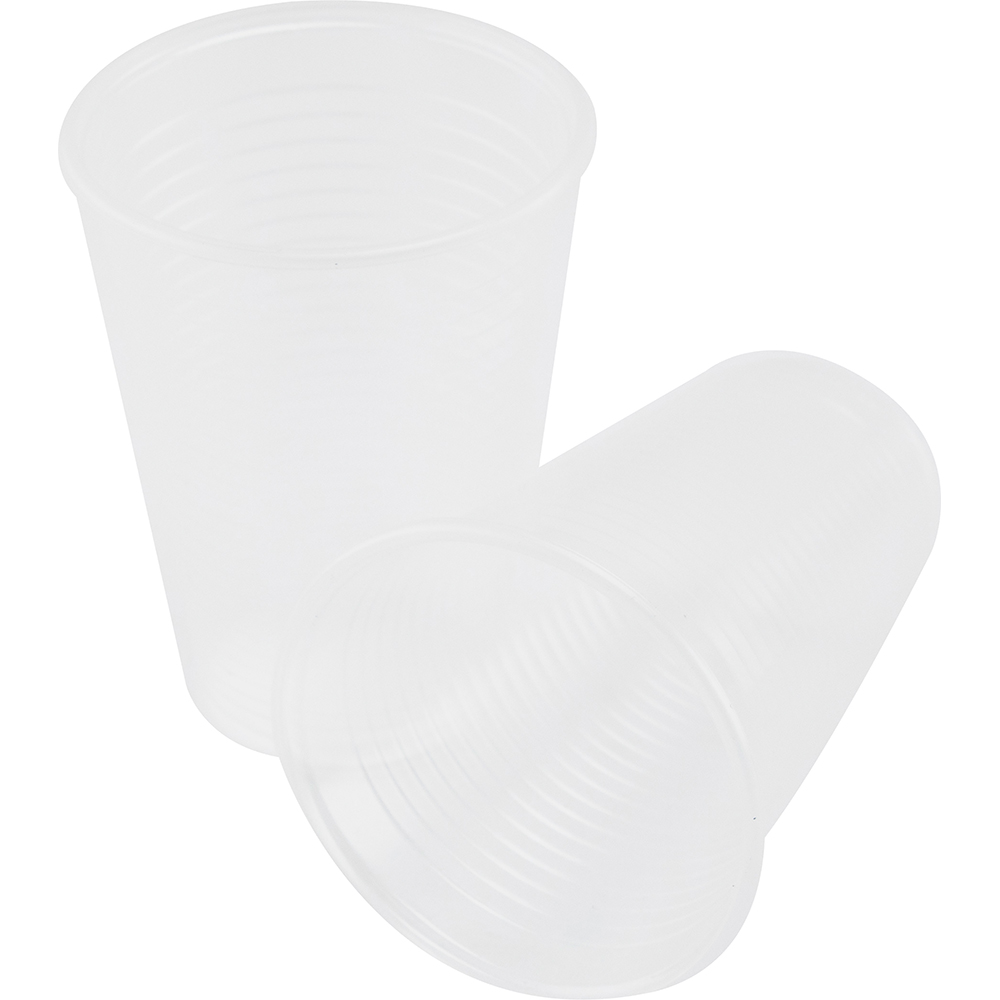 Reusable Plastic Cups 7oz 100 Pack Clear