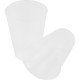 Reusable Plastic Cups 7oz 100 Pack Clear Disposable Drinkware image