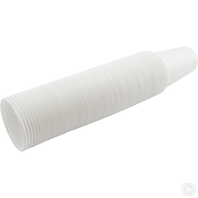 Reusable Plastic Cups 7oz 100 Pack White