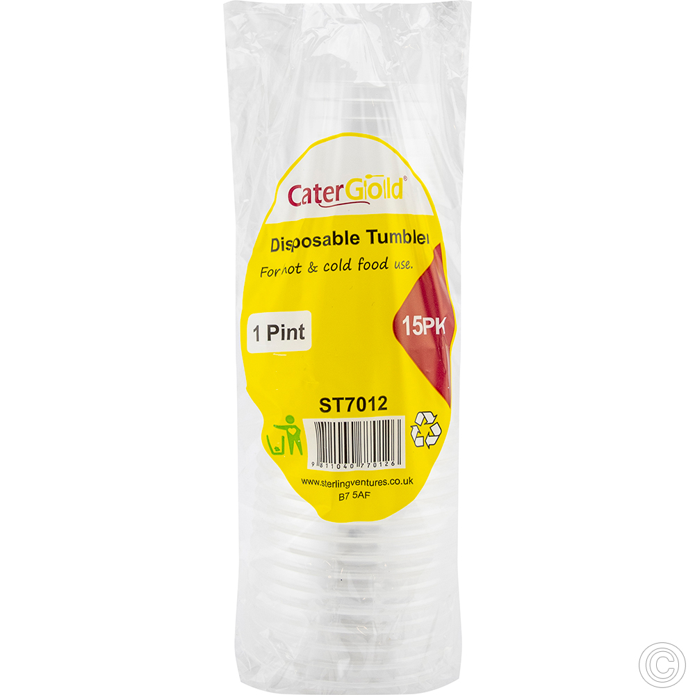 Reusable 1 Pint Tumbler 15 Pack
