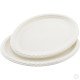 Reusable Plastic Plate Oval 8 Pack Reusable Plastic Plates & Bowls image