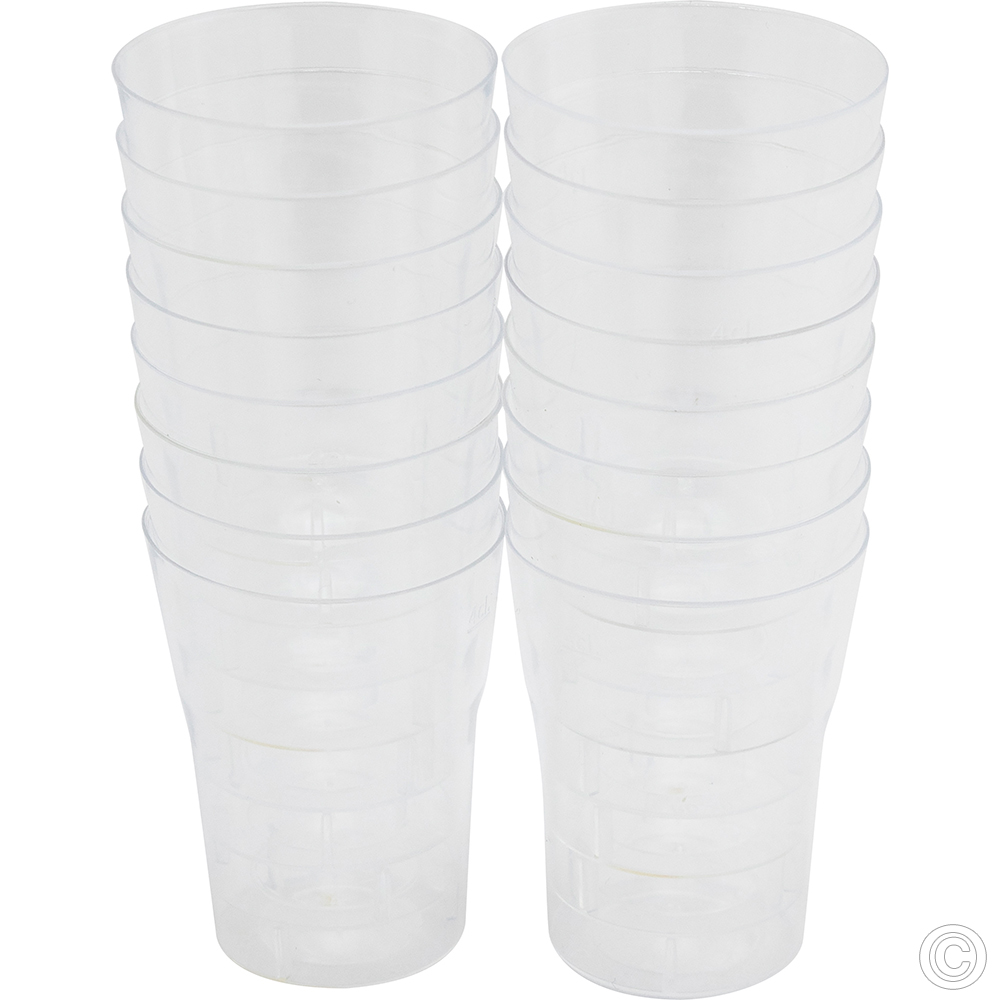 Reusable Shot Glass Clear 50ml 16 Pack