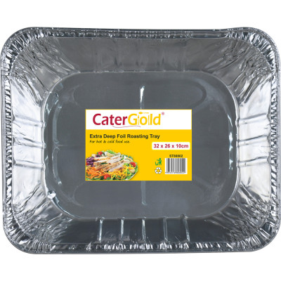 Foil Extra Deep Roasting Tray 32x26x10cm