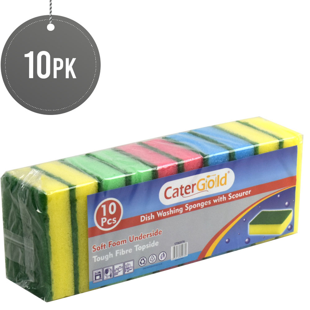CaterGold Sponge Scourer 10 Pack 