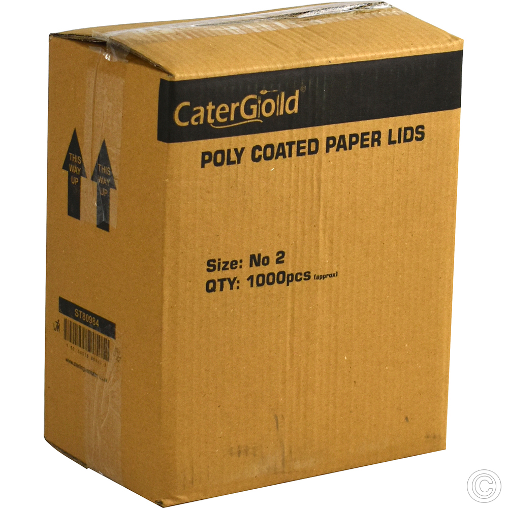 HorecaGold No 2 Lids Poly Coated 1000 Pack