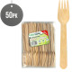 Compostable Wooden Forks 50 Pack Cutlery image