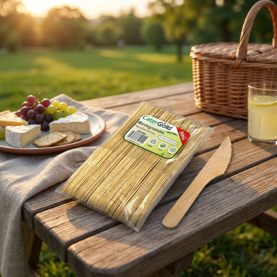 Compostable Wooden Knives 50 Pack