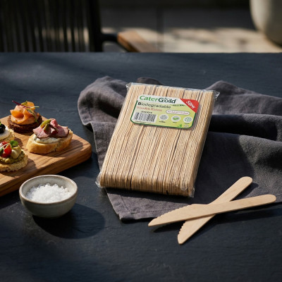 Compostable Wooden Knives 50 Pack