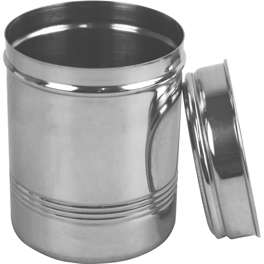 Stainless Steel Clear Canister 9.4x12.5cm Storage & Organisation image