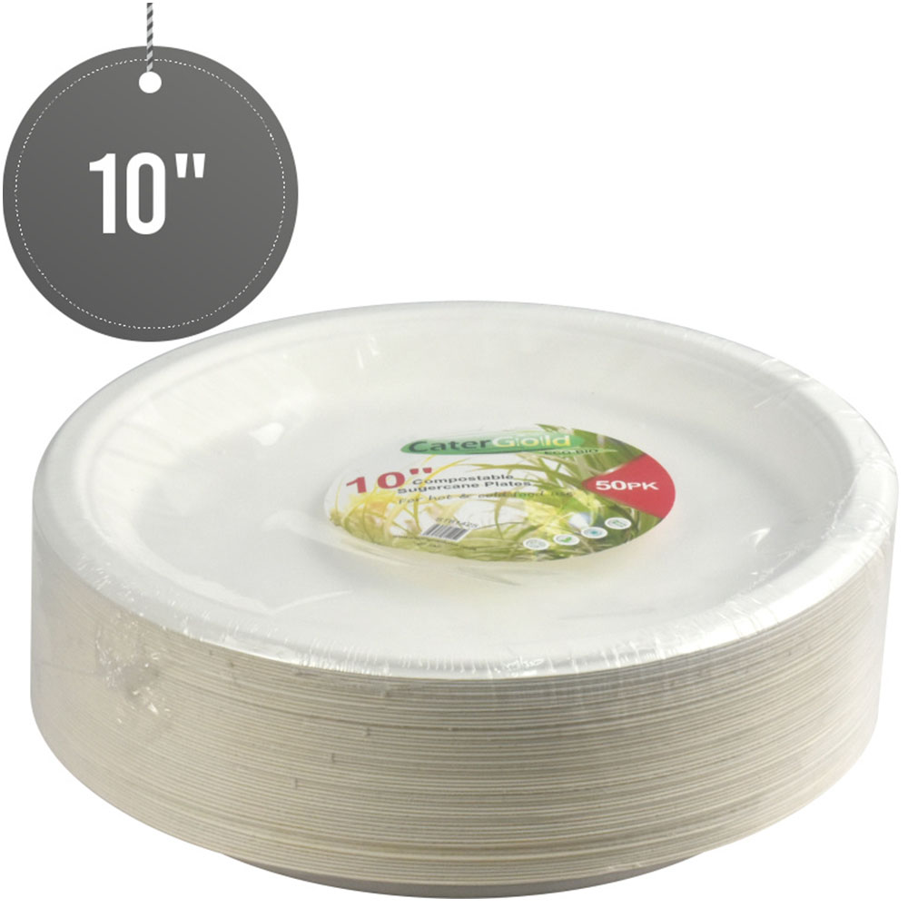 Compostable Bagasse Plates 10