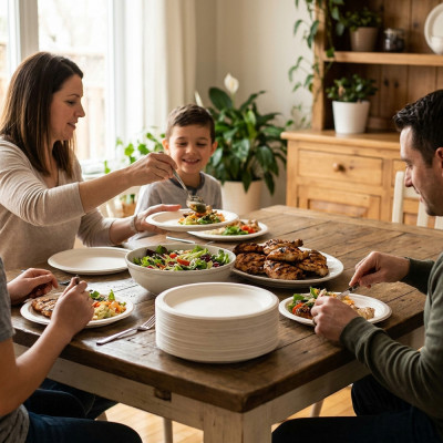 Compostable Bagasse Plates 10