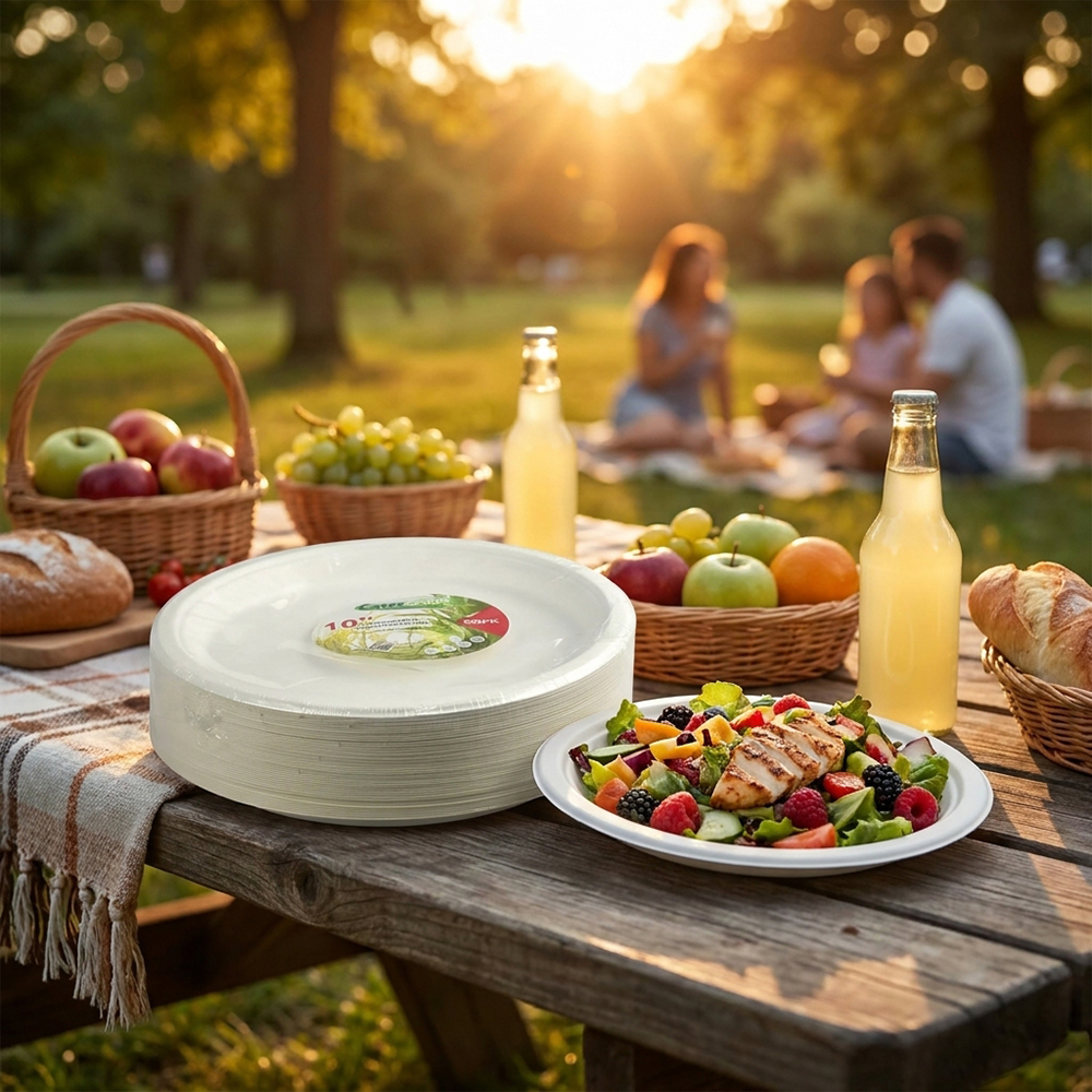 Compostable Bagasse Plates 10