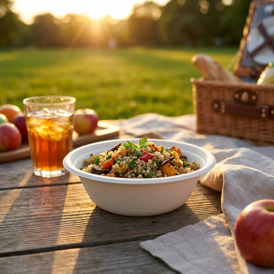 Compostable Bagasse Bowl 6oz 50 Pack