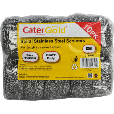 CaterGold Spiral Scourer S50 10 Pack