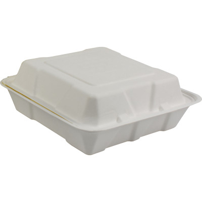 Compostable Bagasse Clamshell 9