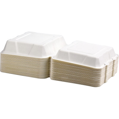 Compostable Bagasse Clamshell 9
