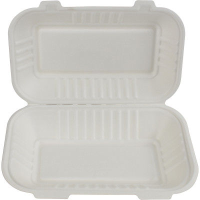 Compostable Bagasse Clamshell HB10 9