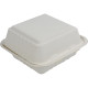Compostable Bagasse Clamshell Burger Box HP6 6