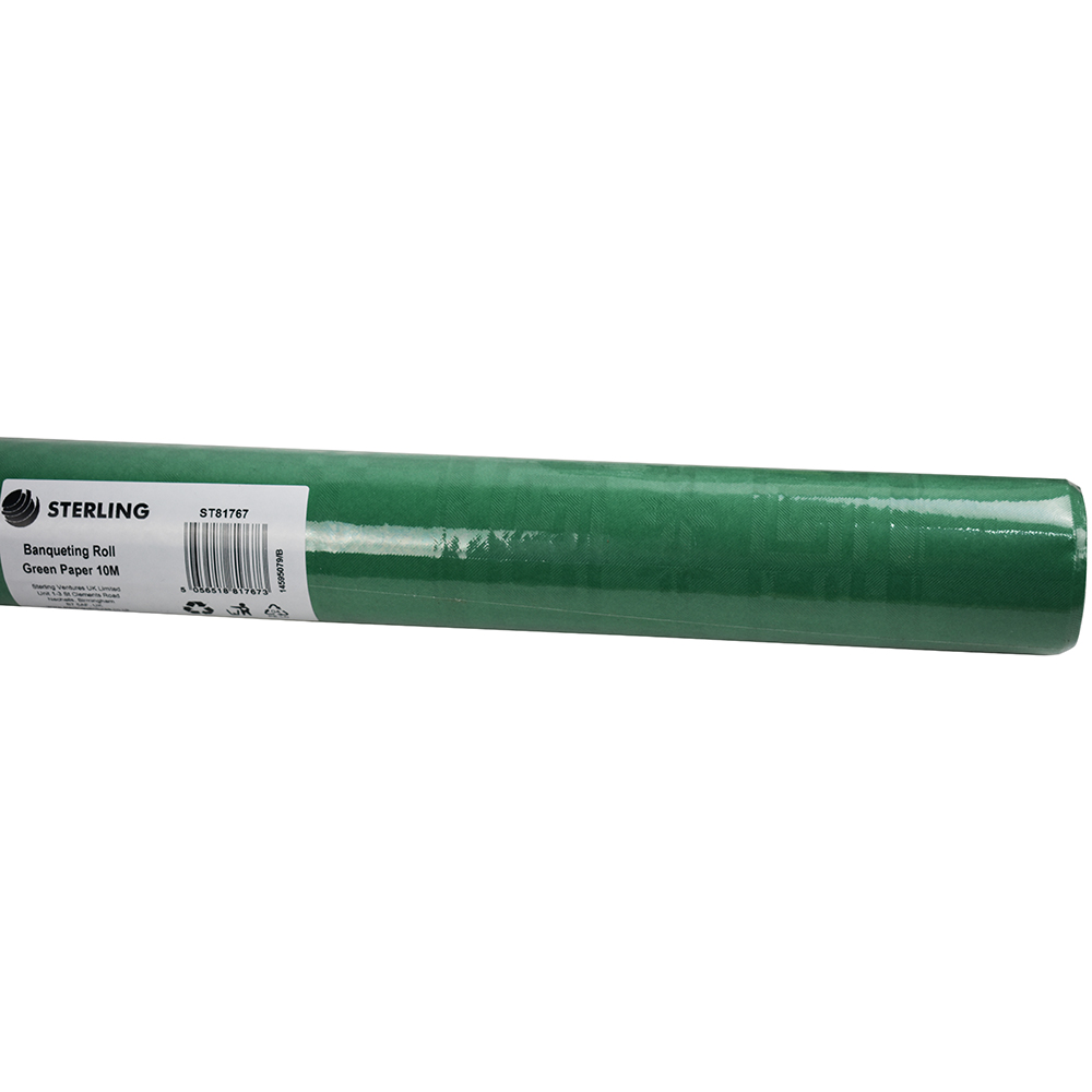 Banquetting 10M Table Roll Embossed Green