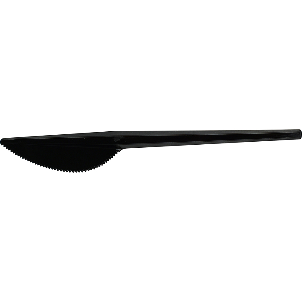 Reusable Plastic Knives Black 100 Pack 
