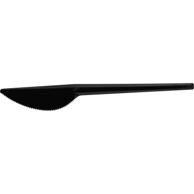 Reusable Plastic Knives Black 100 Pack 