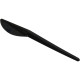 Reusable Plastic Knives Black 100 Pack image
