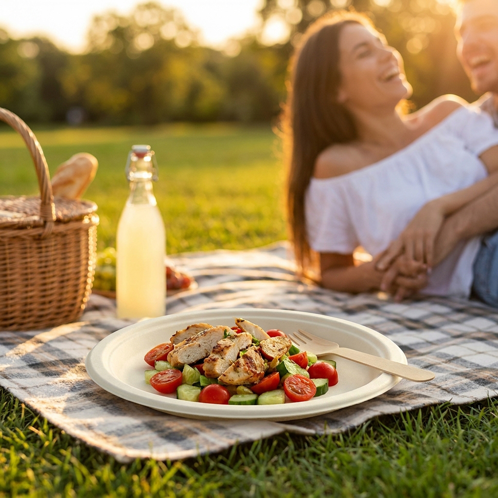 Compostable Bagasse Plate 10