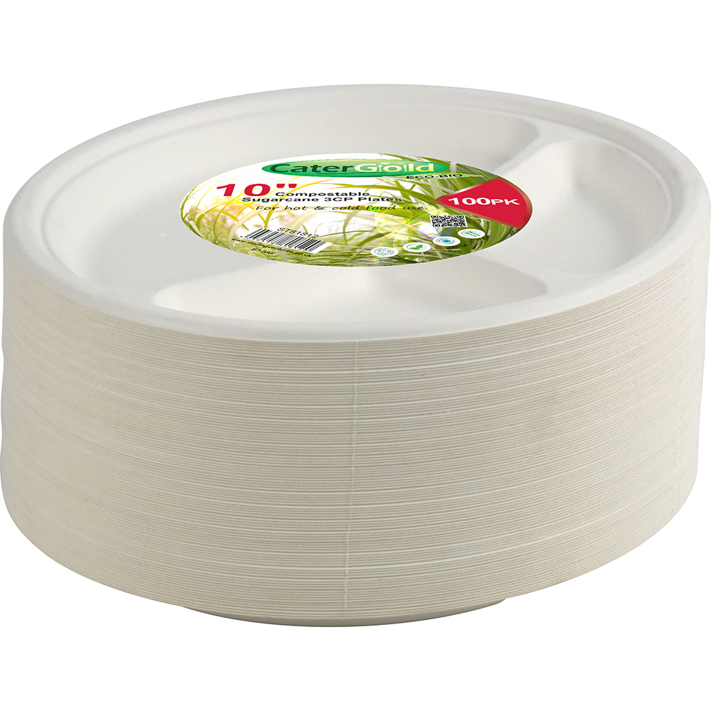 Compostable Bagasse Plate 10