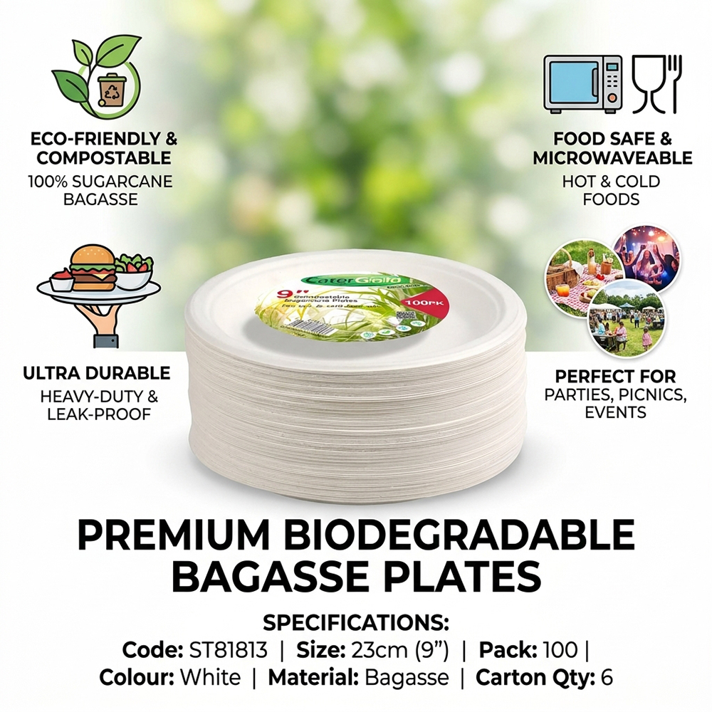 Compostable Bagasse Plates 9